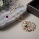 Imperial Emerald Diamond Medallion Necklace