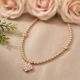 Floral Cluster Rhombus Drop Diamond Necklace