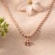 Radiant Sunburst Drop Diamond Necklace