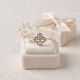 Elegance Clover Cluster Diamond Ring