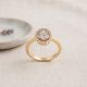 Dazzling Oval Halo Diamond Ring
