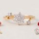Elegant Floral Cluster Diamond Ring