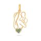 Charming Mother Child Gold Pendant