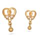 Trendy Drop Gold Earring