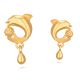 Dolphin Gold Earring