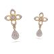 Trendy Floral Diamond Earring