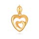 Adorable Heart Gold Pendant