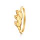 Stylish Heart Gold Ring