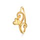 Stylish Heart Gold Ring