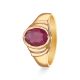 Elegant Single Stone Gold Ring