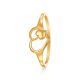 Romantic Gold Heart Ring