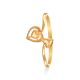 Romantic Gold Heart Ring