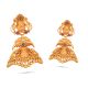 Bridal Wear Gold Jhumka Earring