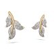 Elegant Leaf Diamond Earring