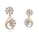 Attractive Floral Diamond Earring