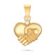Stylish Heart Gold Pendant