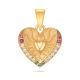 Glorious Heart Gold Pendant