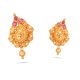 Traditional Peacock Gold Earring
