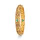 Stunning Floral Gold Bangle
