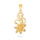 Charming Floral Gold Pendant