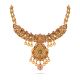 Stunning Floral Design Gold Necklace