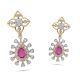 Latest Flower Design Diamond Earring