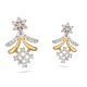 Diamond Flower Design Earring