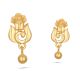 Elegant Gold Floral Earring