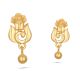 Elegant Gold Floral Earring