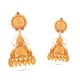 Bridal Wear Gold Jhumka Earring