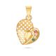 Stunning Heart Gold Pendant