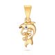 Classic Gold Dolphin Pendant