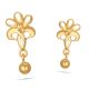 Elegant Gold Floral Earring