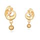 Peacock Design Gold Earring