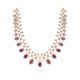 Gorgeous Red Stone Diamond Necklace