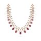 Gorgeous Red Stone Diamond Necklace