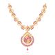 Stunning Ruby Stone Gold Necklace
