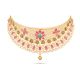 Stunning Floral Gold Choker Necklace