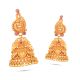 Peacock Design Gold Jhumka Earring