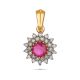 Impressive Floral Diamond Pendant