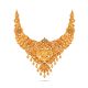 Stunning Peacock Design Gold Necklace