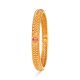 Elegant Floral Gold Bangle