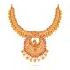 Stunning Peacock Design Gold Necklace