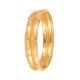 Floral Design Gold Bangle