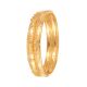 Floral Design Gold Bangle