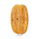 Red Stone Gold Bangle