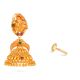 Bridal Wear Gold Jhumka Earring