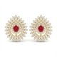 Traditional Wedding Gold Stone Stud