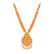 Ornate Gold Round Lakshmi Pendant Bridal Necklace