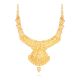 Artisan Gold Lakshmi Embossed Collar Necklace
